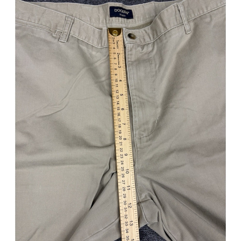 New Dockers Pleated Khaki Pants Size 38x32 Relaxed Fit Cotton Tan - Picture 3 of 9